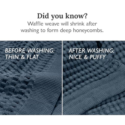 GILDEN TREE Waffle Bath Sheet Quick Dry Towel, Thin Luxury Bath Towels, Bath Sheets 40x80 Large Bath Towels, Modern Style (Midnight Blue) - color: Midnight Blue, size: Bath Sheet (40" x 80")