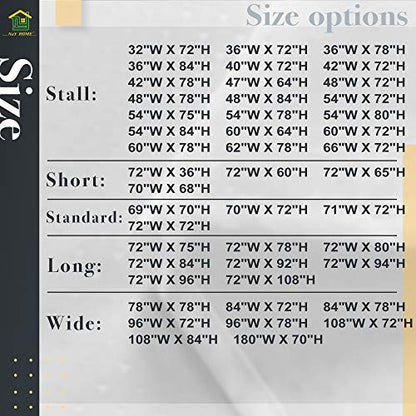 N&Y HOME Fabric Shower Curtain Liner 48 x 72 inches Bath Stall Size, White | Hotel Quality, Bottom Magnets, Machine Washable, Water Repellent, 48x72 Bathroom Curtain with Grommets - color: White, size: 48"W x 72"L (Pack of 1)