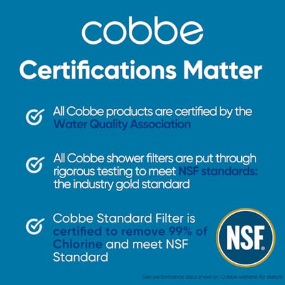 Cobbe Filtered Shower Head with Handheld, High Pressure 6 Spray Mode Showerhead with Filters, Water Softener Filters Beads for Hard Water - Remove Chlorine - Reduces Dry Itchy Skin, Egyptian Gold | High Pressure 6 Spray Mode Shower Head with Filters - Rem