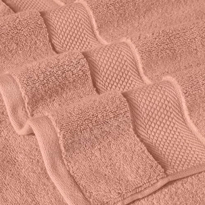 Modern Threads Luxury 6-Piece Quick-Dry Towel Set – Plush & Ultra-Absorbent for Spa-Like Experience, Clay - color: Clay