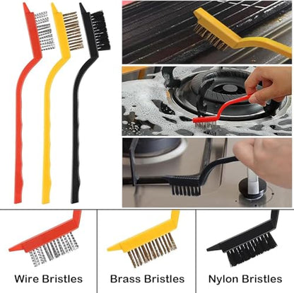 7 Pack Crevice Cleaning Brush, Household Use Multifunctional Hard Bristle Gap Cleaning Brush for for Kitchen,Bathroom, Car, Grout, Window,Tracks,Bathtub,Vehicle,Faucets,Bowl,Teapot,Cup