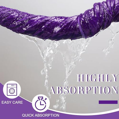 SmoothNovelty 2 Pcs Oversized Bath Towels 40 x 80 Inch, Extra Large Bath Sheets Microfiber Lightweight & Quick Dry, Jumbo Shower Towels for Adults Beach, Gym, Pool, Spa, Travel (Purple) - color: Purple