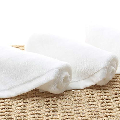 Foraineam 15 Pack 10 x 10 inch Facial Washcloths Ultra Soft Bath Towels Face Cloths