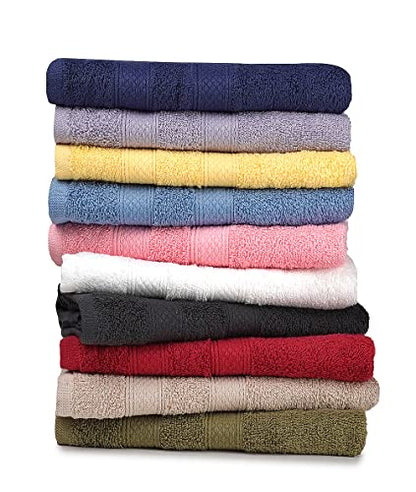 ZUPERIA Classic Hand Towels Pack of 10 (16 x 28 Inches) 100% Ring Spun Cotton Light Weight & Super Absorbent, Fast Drying Hand Towels for Bathroom, Hotels, Travel and Spa (Assorted) - size: Hand Towels, 10 Pack (16"x28")