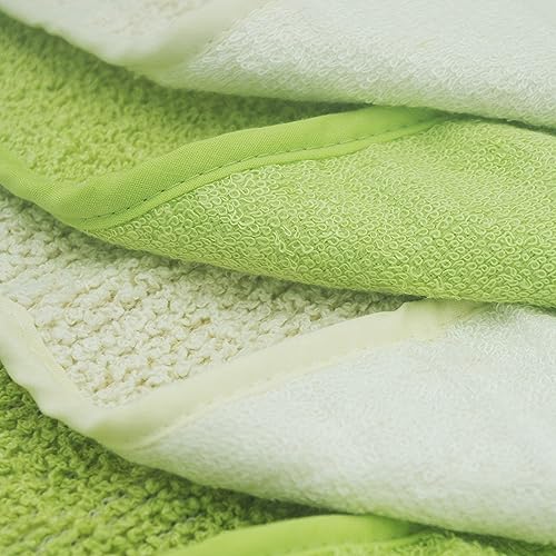 Natural Organic Ramie and Rayon Made from Bamboo Dual Sided Washcloths Hand Towels Ultra Soft for Shower Bath Spa, Gentle for Body Face Sensitive Baby Skin, Pack of 4