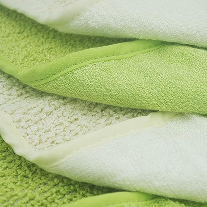 Natural Organic Ramie and Rayon Made from Bamboo Dual Sided Washcloths Hand Towels Ultra Soft for Shower Bath Spa, Gentle for Body Face Sensitive Baby Skin, Pack of 4