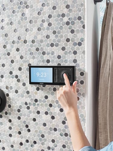 Moen Matte Black Smart Shower 4-Outlet Digital Water Controller for Thermostatic Shower Valve, TS3304BL - color: Matte Black, size: 4-Outlet, style: 4-Outlet