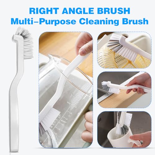 Crevice Cleaning Brush 9-Pack - Heavy Duty Hard Bristle Gap Brush for Deep Cleaning - Ultra-Thin Window Track Cleaning Tool for Shower Grout
