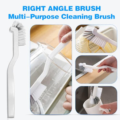 Crevice Cleaning Brush 9-Pack - Heavy Duty Hard Bristle Gap Brush for Deep Cleaning - Ultra-Thin Window Track Cleaning Tool for Shower Grout