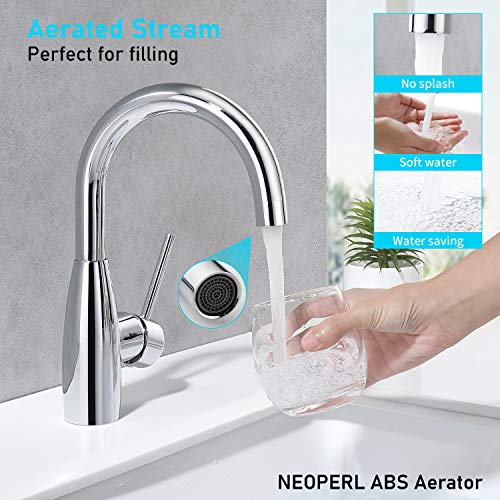 CREA Bar Sink Faucet Bathroom Faucets Single Hole Handle Chrome with Deck Plate Prep Wet Utility Small Mini Faucet for Marine Vessel Outdoor Farmhouse Vanity Lavatory - color: Chrome-1