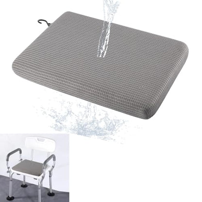 Shower Seat Cushion, Bath Chair Cushion, Bathtub Cushion for Soaking Tub, Non Slip Pad, Shower Safety Mat, Sauna Seat Cushion (Grey) - color: Grey