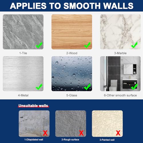 NearMoon Self Adhesive Bathroom Towel Bar, Stainless Steel Square Bath Wall Shelf Rack Hanging Towel Stick On Sticky Hanger Contemporary Style, Towel Rack Wall Mounted (24 Inch, Brushed Nickel) - color: Brushed Nickel, size: 24 Inch