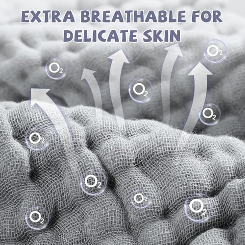 Cotton washcloths, face Cleaning Cloths,Bath Small Towels,6 Pack, 12x12 Inches - color: Grey