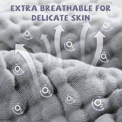 Cotton washcloths, face Cleaning Cloths,Bath Small Towels,6 Pack, 12x12 Inches - color: Grey