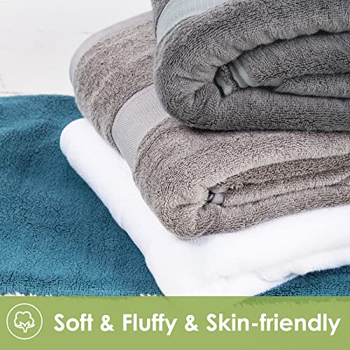 Extra Large Bath Sheets Towel for Body, Adult Kids Baby, and Hotel, Spa,Gym Luxury Super Soft Highly Absorbent Oversized Towels 35" x 70" 1 Pack White