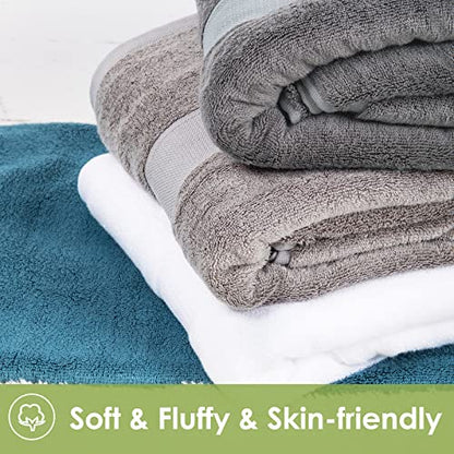 Extra Large Bath Sheets Towel for Body, Adult Kids Baby, and Hotel, Spa,Gym Luxury Super Soft Highly Absorbent Oversized Towels 35" x 70" 1 Pack White