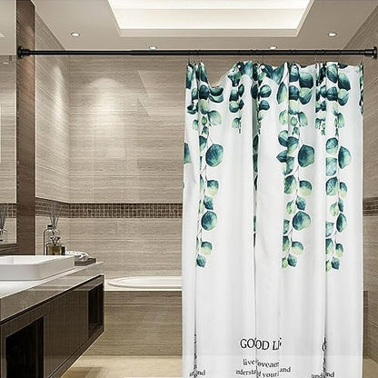 Heavy Duty Shower Rod, Adjustable Shower Curtain Rod, Expandable 47-84 Inch, Permanent Mount Shower Rod, Never Rust Stainless Steel For Window Curtain and Closet, Matte Black - color: Matte Black