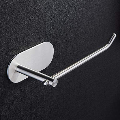 ZUNTO Hand Towel Holder for Bathroom, Self-Adhesive Hand Towel Rack for Wall - No Drilling Towel Ring SUS 304 Stainless Steel Brushed Silver