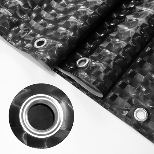 Barossa Design Black Stall Size Shower Curtain Liner 36x72 | Waterproof PEVA, 3 Magnets, 36" W x 72" H Lightweight Plastic Shower Curtain for Small Bathroom Stall, Dimensional Black - color: Dimensional Black, size: 36"W x 72"L (Pack of 1)