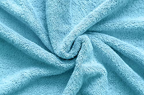 American Veteran Towel, Hand Towels for Bathroom Set of 4, 100% Cotton Turkish Hand Towel Sets, Soft Hand Face Towels, Sky Blue Hand Towels - color: Sky Blue, size: 16x28