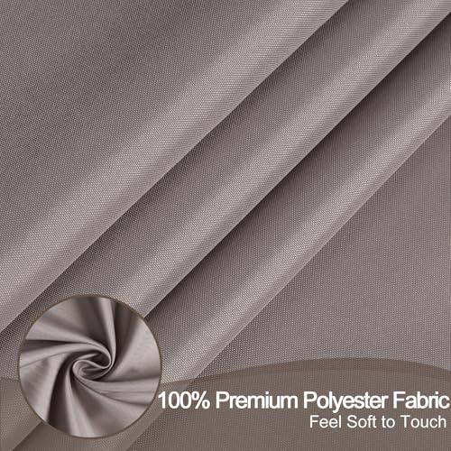 AooHome Extra Long Shower Liner, Fabric Bathroom Curtain with Hooks for Hotel, Weigthed Hem, Water Repellent, 72 x 84 Inch, Chocolate - color: Chocolate, size: 72"W x 84"L (Pack of 1)