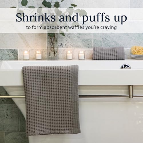 GILDEN TREE Waffle Bath Sheet Quick Dry Towel, Thin Luxury Bath Towels, 40x80 Large Bath Towels 2 Pack Bath Sheets, Modern Style (Pewter) - color: Pewter, size: Bath Sheet (40" x 80") 2 Pack