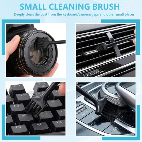 18PCS Crevice Cleaning Brush Hard Bristle Scrub Brushes for Gaps with Box | Cleaning Brush Grout Brush Deep Cleaning Tile Lines, Window Groove, Sliding Door, Shutter, Sink, Stove, Corner, Bottle