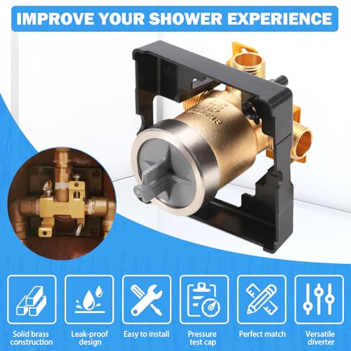 R10000-UNBXHF MultiChoice Tub and Shower Rough-In Valve Body, High Flow | Compatible with Single- and Dual-Function Delta Tub and Shower Trim Kits; High-Flow Design Replaces R10000-UNBXHF - style: R10000-UNBXHF