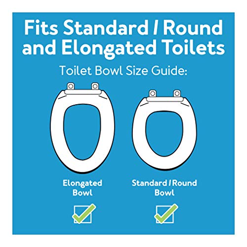 Carex E-Z Lock Raised Toilet Seat, Elongated Toilet Seat Riser, Adds 5 Inches of Height, 300 lbs Capacity, Elevating and Raising Seat for Elderly and Handicap, Universal, Slip-Resistant, White