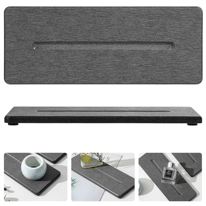 2 Pack Diatomite Stone Sink Tray, Water Absorbing Mat for Kitchen & Bathroom Counter, Quick Dry Soap Dish Makeup Vanity Caddy,Sponge Holder Organizer, Dark Gray - 2pcs of 9"x 3.5" - color: 2 Pcs - Dark Gray - 9"x 3.5"