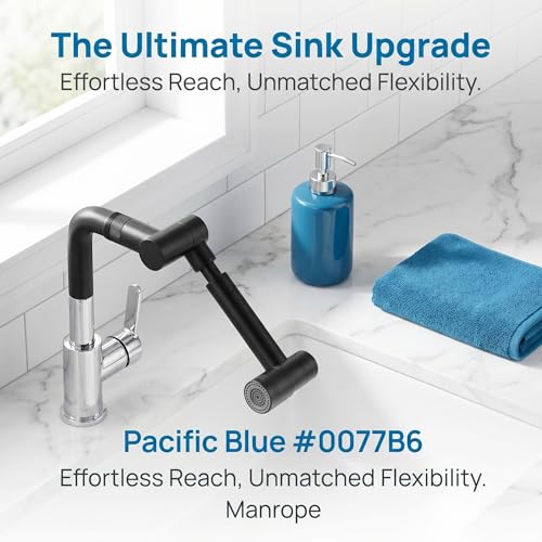 1440° Rotating Faucet Extender with 5cm Telescopic Arm Dual Mode Splash-Proof Kitchen Sink Sprayer Universal Fit Water Saving Aerator Adapter Chrome Finish for Bathroom Washing - color: Black
