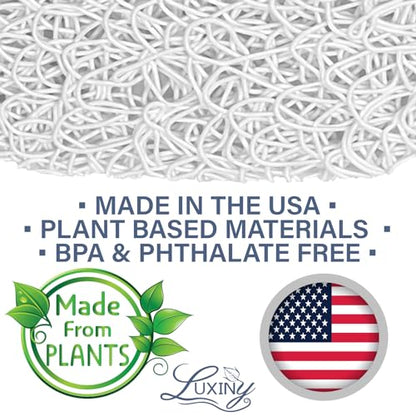 Soap Savers for Bar Soap, American Made by Luxiny, Lifts Soap in Soap Dishes & Shower Soap Holders - Handmade Soap Lasts Longer - Made from Plant Based Materials (White - 2 Pack) - color: White - 2 Pack