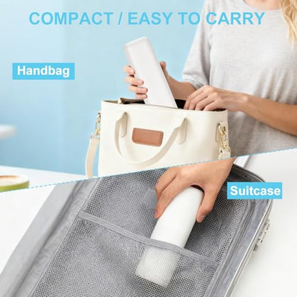 Travel Toothbrush and Toothpaste Case,Portable White Tooth Brush Holder,Large Toothbrush Container with Mouthwash Cup,2 in 1 Toothbrush Organizer for Traveling,Camping,School,Home -2PCS - color: White
