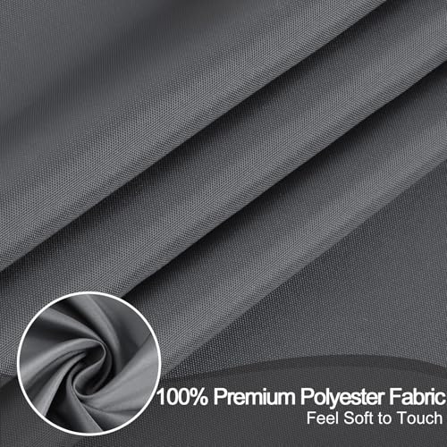 AooHome Fabric Shower Curtain Liner, Solid Hotel Shower Curtain, Water Repellent, Dark Grey, 72 Width x 78 Height Inch - color: Dark Grey, size: 72"W x 78"L (Pack of 1)