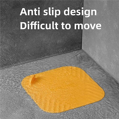 MAOYONG Shower Drain Cover Tub Stopper - Square Silicone Floor Drain Cover for Bathroom, Bathtub Stopper Drain Plug Cover, Kitchen Sink Drain Stopper 5.9 Inch Grey 1PCS - color: Gray