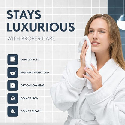 White Classic Luxury Cotton Washcloths 13x13 Inch - 650 GSM Turkish Cotton | Hotel, Spa, Bathroom Face Towel | 12 Pack - color: 01: White