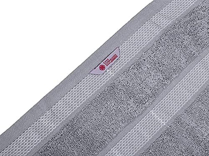 CASA COPENHAGEN Solitaire Luxury Hotel & Spa Quality, 600 GSM Egyptian Cotton, 6 Piece Turkish Towel Set, includes 2 Bath Towels, 2 Hand Towels, 2 Washcloths, Grey Violet - color: Grey Violet (O), size: 6 Pcs Set