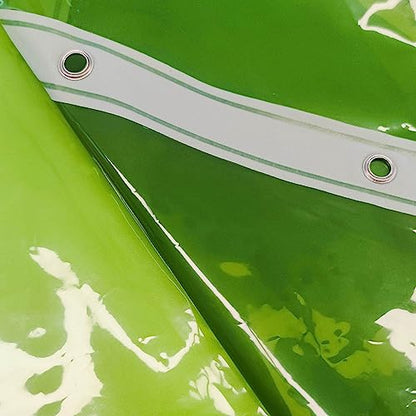 Barossa Design Clear Green Shower Curtain Liner Standard Size | Premium PEVA, PVC Free, Metal Grommets, Waterproof Lightweight Translucent Green Shower Curtain with 3 Magnets for Bathroom - color: Clear Green, size: 72"W x 72"L (Pack of 1)