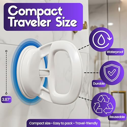 Safe-er-Grip Traveler Suction Cup Balance Assist Bar for Bath and Shower | Traveler suction cup balance assist bar provides portable support for tubs and showers at home, hotels and while traveling. - size: 1 Count (Pack of 1)