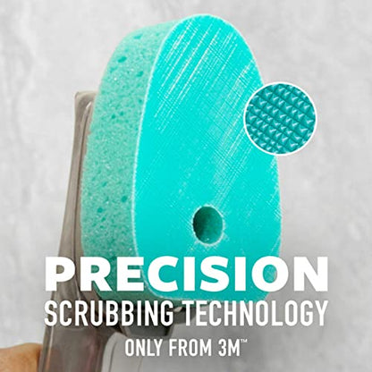 Scotch-Brite Scrub Tub & Shower Wand 2 Pack, Bathroom Cleaning Wands with Silicone Blade and Refillable Handle for Soap Scum Removal on Tubs, Showers, Glass Doors, Tile and Bathroom Walls - size: 2 Pack