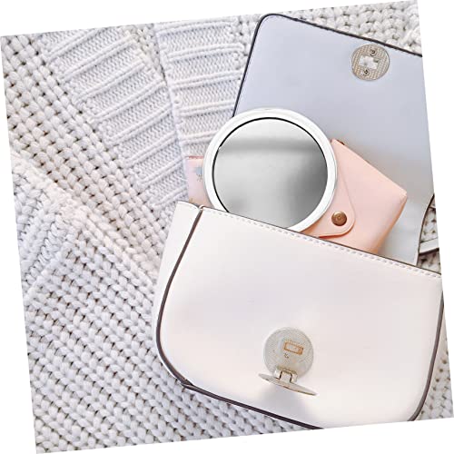 NOLITOY Round Makeup Mirror with Suction Cups 20x Magnification Lighted Magnifying Mirror for Travel and Home