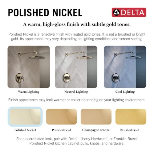 Delta Faucet 4 Inch Tile-In Square Shower Floor Drain Polished Nickel, Shower Drain Kit, Square Shower Drain, Chrome Shower Drain, Shower Floor Drain, Polished Nickel DT062412-PN - color: Polished Nickel