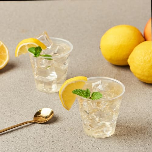 Jaluxing 500 Count 5 oz Crystal Clear Disposable Plastic Cups Bulk PP Cups for Parties, Water, Wine, Cold Drinking (Formerly FULING) - style: 5 OZ.
