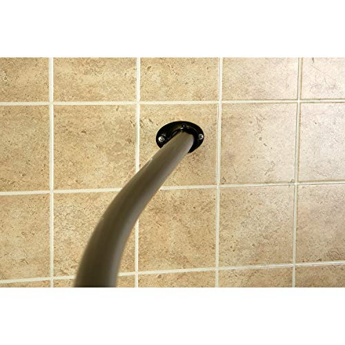 Kingston Brass CC3175 Adjustable Hotel Single Curved Shower Curtain Rod, Oil Rubbed Bronze 53 x 1 x 1.88 - color: Oil Rubbed Bronze