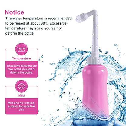 Portable Bidet Travel Large Capacity 15.8oz Personal Toilet Handheld Pink - color: Pink