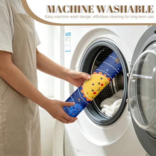 Space Bathtub Mat Non Slip with Drain Holes and Suction Cups Bath Mat 40x16 Inch Tub Mats Shower Mats for Kids - color: Space