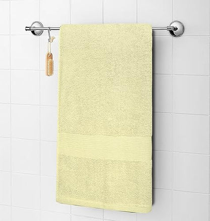 Luxury Bath Towels Set of 4 (27” x 54”) | Towels for Bathroom | Super Soft | Highly Absorbent Towels for Home, Spa, Gym (Cream) - color: Cream