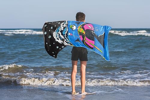 Jay Franco Disney Nightmare Before Christmas Bath Pool Beach Towel - Kids Super Soft & Absorbent 100% Cotton Towel with Jack Skellington, Measures 28 x 58 - color: Multi - Nightmare Before Christmas