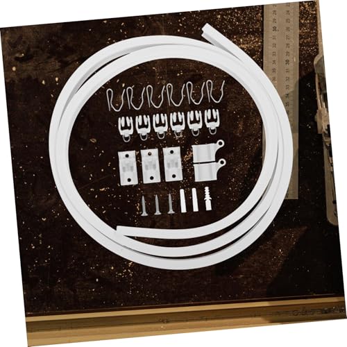 Flexible Bendable Ceiling Curtain Track for Curved Shower Rv Wall Mount Easy Installation Versatile Use Smooth Sliding Mechanism Accessories