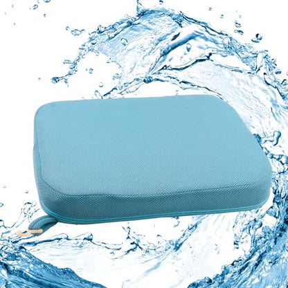 HNYG Cushion for Shower Seat,Bath Cushion for Shower Bench and Tub Transfer Bench,Non Slip Seat Pad with Hook,Seat Mat for for Dorm Desk Chair,Bathtub Chair Pad,Quick Drying and Washable